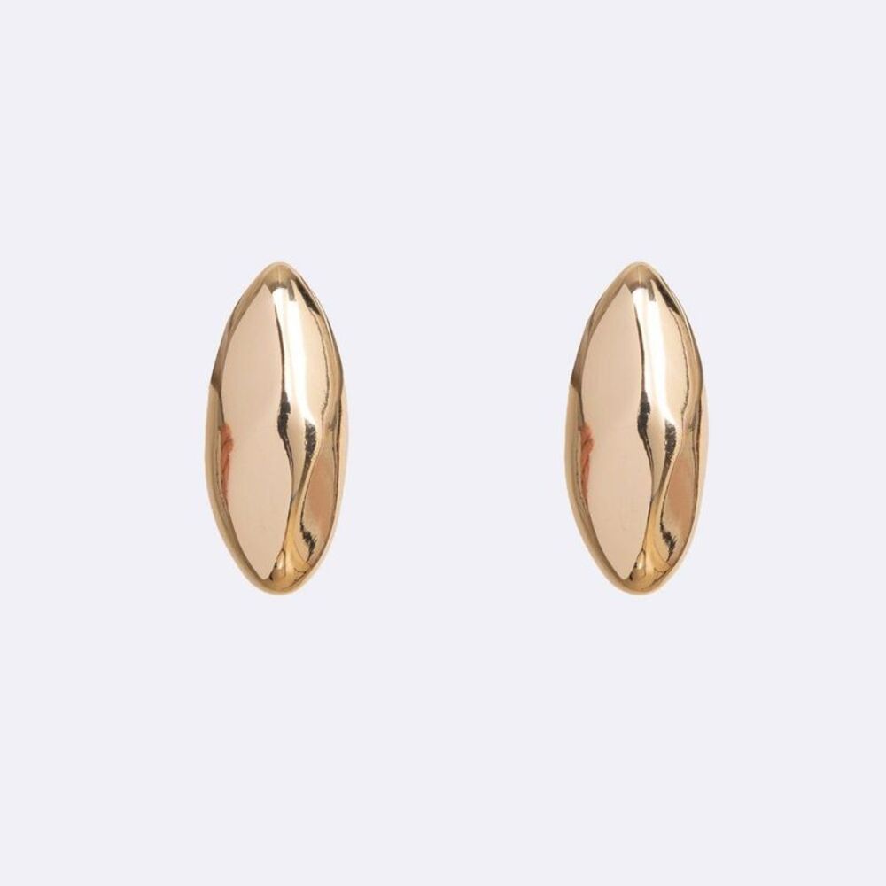 Luv Aj Chrome Orb Stud Earrings - Gold